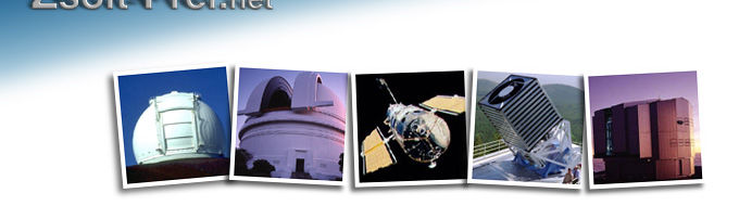 Telescopes from left to right: Keck I, Palomar 5 meter, Hubble, Sloan Digital Sky Survey, VLT
